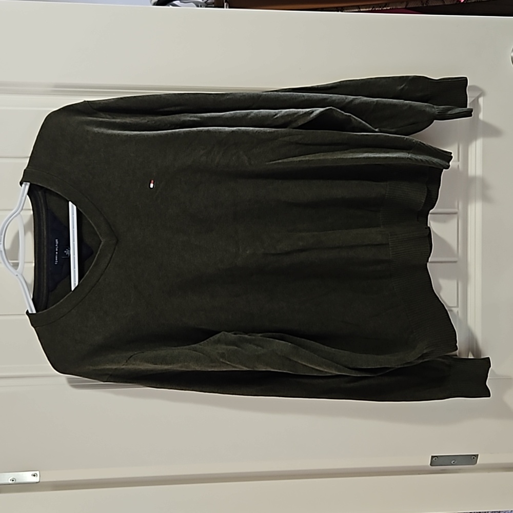 Dark Green Tommy Hilfiger Sweater Size M